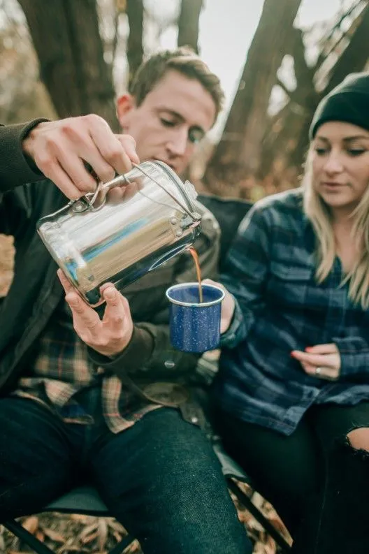 ALUMINUM PERCOLATOR COFFEE POT